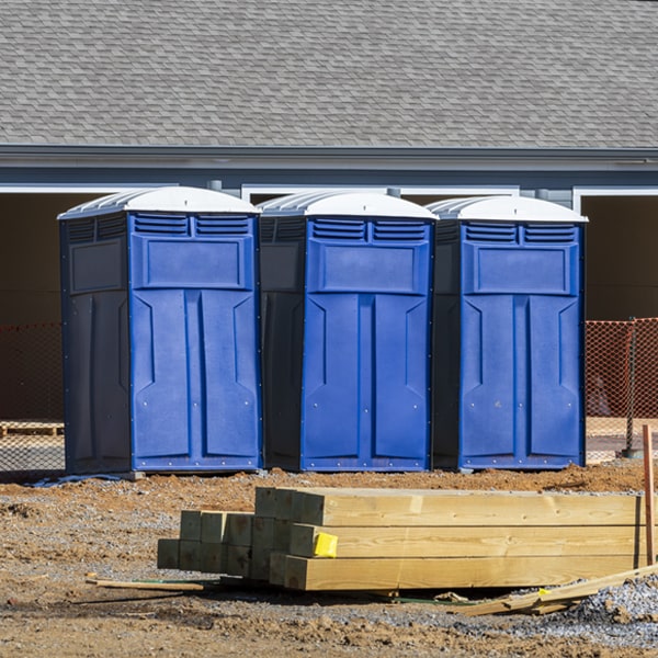 how can i report damages or issues with the porta potties during my rental period in Kensett